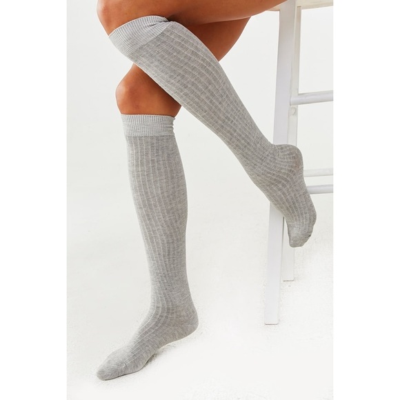Ribbed Over The Knee Socks - Picture 2 of 5